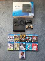 Playstation 4 console met extra controller en games, Ophalen, Met 2 controllers, Original, 500 GB