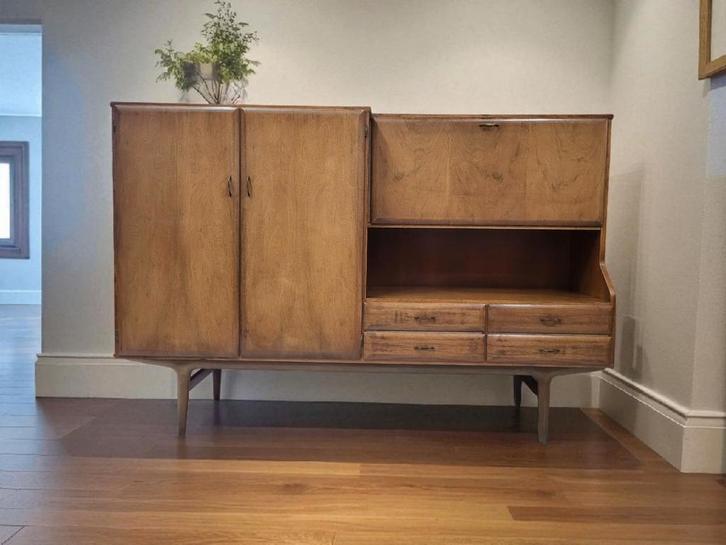 Pastoe  wandmeubel jaren 50, Huis en Inrichting, Kasten | Televisiemeubels, Gebruikt, 100 tot 150 cm, 150 tot 200 cm, 25 tot 50 cm