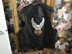 Harley Davidson Gilet leer, Kleding | Dames, Bodywarmers, Ophalen of Verzenden, Zo goed als nieuw, Zwart