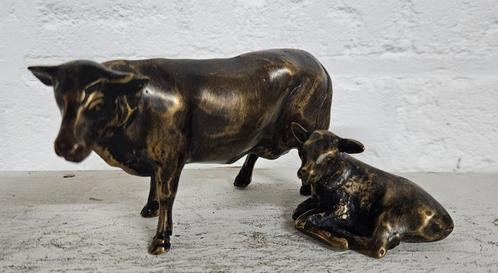 KOE / KALF BRONS / SETPRIJS €30,-, Verzamelen, Dierenverzamelingen, Nieuw, Beeldje of Figuurtje, Boerderijdier, Ophalen of Verzenden