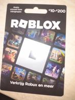 Roblox tegoed kaart twv 15euro voor 12,50, Tickets en Kaartjes, Eén persoon, Cadeaubon