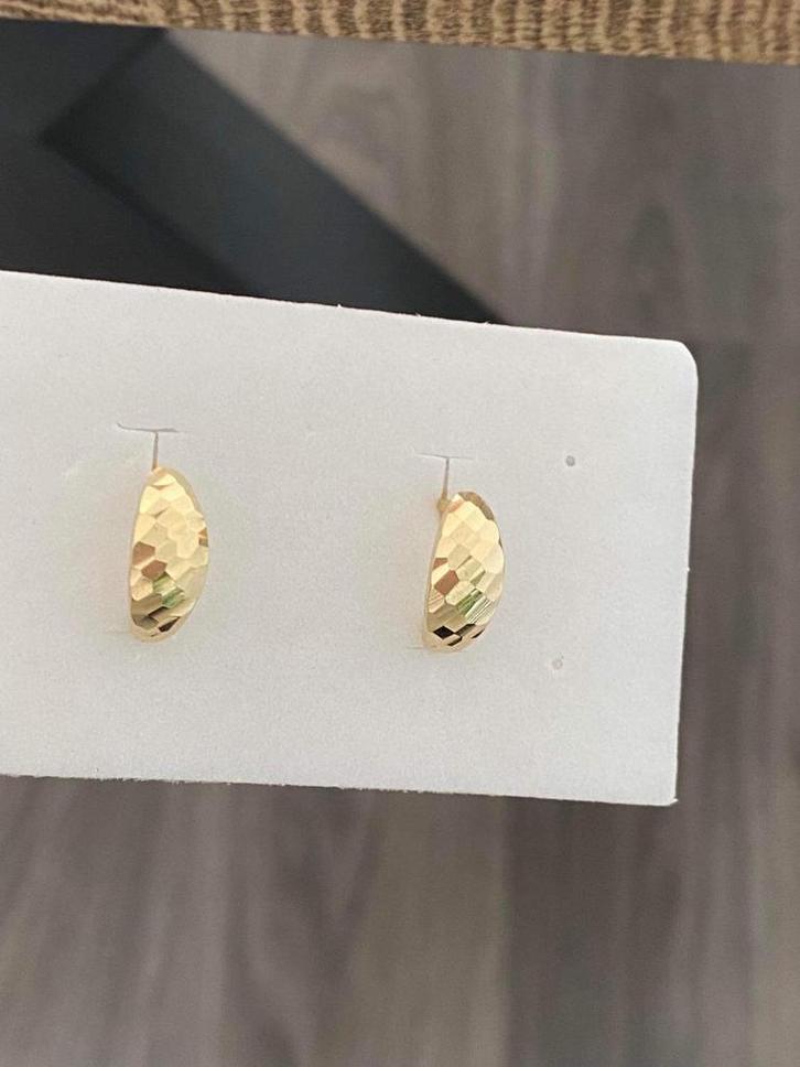 Mooie 14 karaat (585) gouden oorbellen, Sieraden, Tassen en Uiterlijk, Oorbellen, Nieuw, Goud, Goud, Ophalen of Verzenden