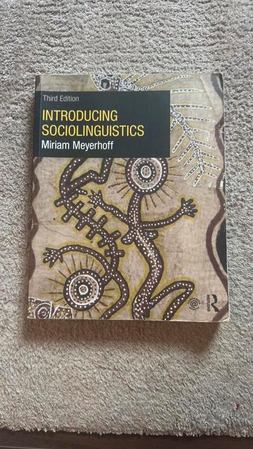 Introducing Sociolinguistics - Meyerhoff beschikbaar voor biedingen