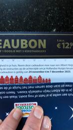 Cadeaubon postcodeloterij, Eén persoon, Cadeaubon