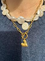 Prachtige Anna + Nina ketting met een romantisch hartje, Met hanger, Nieuw, Ophalen of Verzenden, Goud