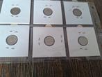 6 dubbeltjes in houdertjes, Ophalen of Verzenden, Koningin Wilhelmina, 10 cent, Losse munt
