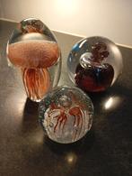 3x mooie glas sierBollen  presse paper (mag per stuk), Ophalen of Verzenden
