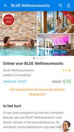 Sauna bleuwellness Leiden, Tickets en Kaartjes, Twee personen, Ticket of Toegangskaart
