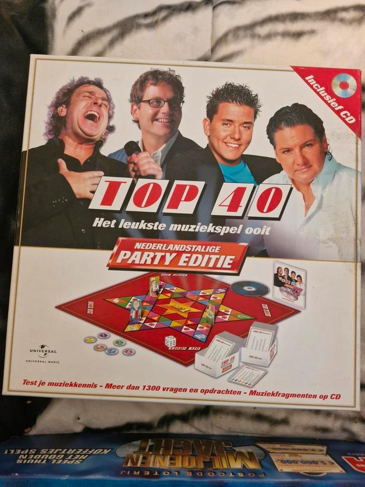 Gezelschapsspellen - Top 40, Baantjer, van Dale, Hobby en Vrije tijd, Stickers en Plaatjes, Gebruikt, Sticker, Ophalen of Verzenden