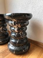 Marmeren zuil pilaar krikje bijzet tafel nachtkastje, Ophalen, Zo goed als nieuw