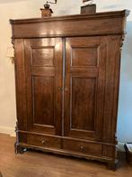 Eikenhouten kast met 2 laden, Antiek en Kunst, Antiek | Meubels | Kasten, Ophalen