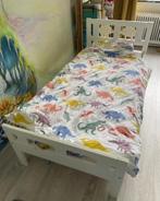 Ikea Kritter peuterbed + Underlig matras + beddengoed, Ophalen, Gebruikt, 70 tot 85 cm, 140 tot 160 cm