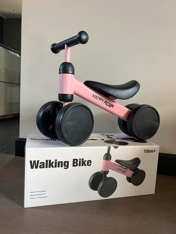 Loopfiets - Happy Rider - Roze beschikbaar voor biedingen