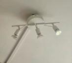 ALS NIEUWE Witte RVS Wandlamp / Plafondlamp met 3 Spots, Huis en Inrichting, Lampen | Plafondlampen, Ophalen of Verzenden, Zo goed als nieuw