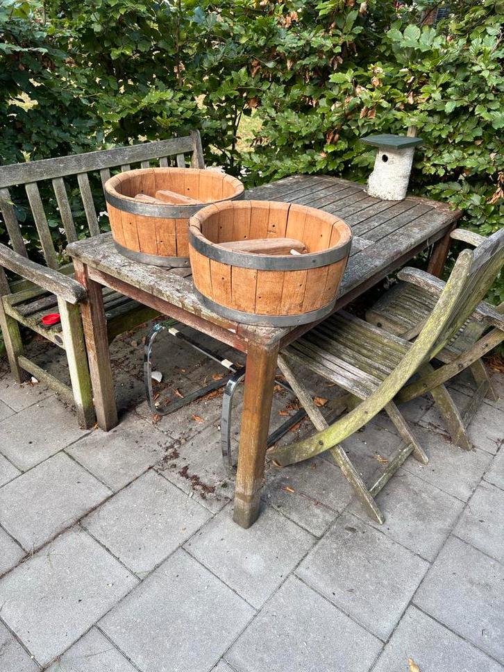 Oude Houten Kaasvaten - Authentiek & Decoratief, Antiek en Kunst, Antiek | Keukenbenodigdheden, Ophalen
