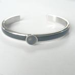 Zilverkleurige Melano vivid bangle M + frosted zetting, Verzenden, Zo goed als nieuw