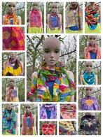 Sjaal - vintage - diverse kleuren - afmetingen - ZOMER SJAAL, Ophalen of Verzenden, Zo goed als nieuw, Maat 46/48 (XL) of groter