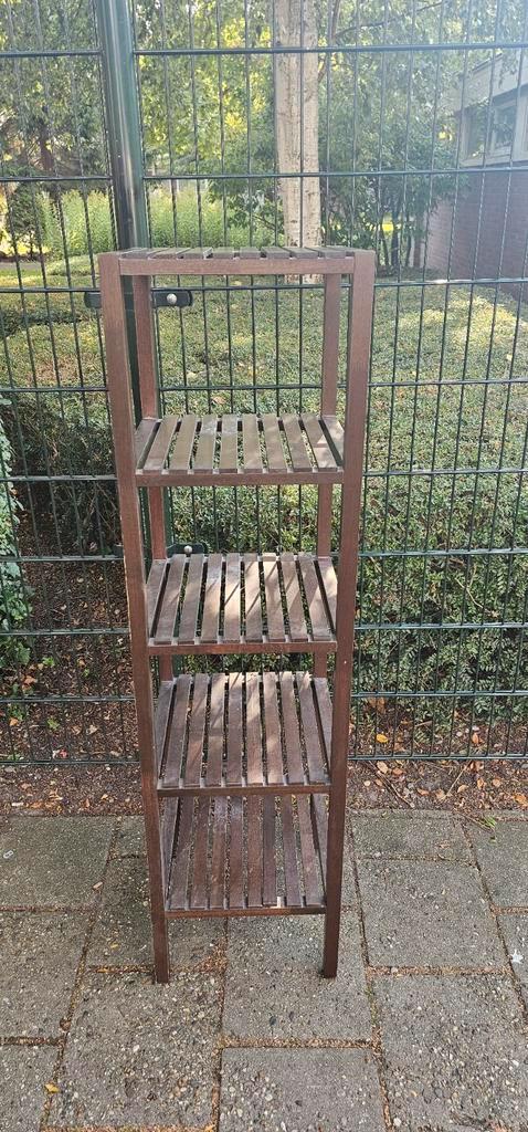 Ikea Molger Badkamerrek - Houten Stellingkast, Huis en Inrichting, Kasten | Stellingkasten, Gebruikt, Ophalen of Verzenden