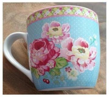Rozenbeker koffie- of theekop, gezellig vintage decor nieuw! beschikbaar voor biedingen