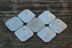 7 Herdenkingsstuivers, 4 verschillende, Postzegels en Munten, Munten | Nederland, Ophalen of Verzenden, Vóór koninkrijk, 5 cent