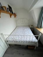 IKEA Leirvik bed wit, Ophalen, Gebruikt, Wit, 140 cm