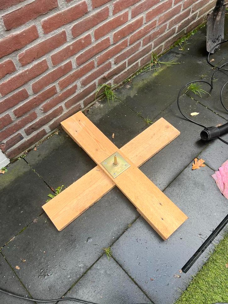 Kerstboomstandaard - Houten Kruisvoet, Diversen, Kerst, Gebruikt, Ophalen of Verzenden