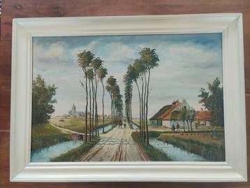 Schilderij Laantje van Middelharnis  beschikbaar voor biedingen