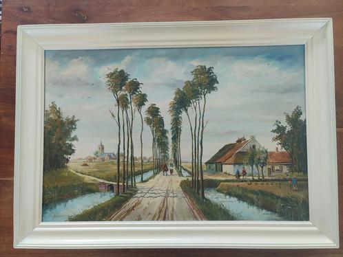Schilderij Laantje van Middelharnis, Antiek en Kunst, Kunst | Schilderijen | Klassiek, Ophalen