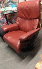 Stressless design relax fauteuil  leder, Huis en Inrichting, Ophalen, Gebruikt, 75 tot 100 cm, 50 tot 75 cm