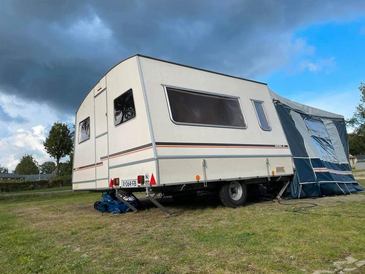 Rapido Export Matic met Voortent, Careze en Luifel!, Caravans en Kamperen, Caravans, Particulier, 500 - 750 kg, Overige merken