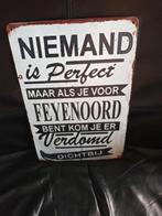 Feyenoord ijzeren plaatje 30x20, Ophalen of Verzenden, Nieuw
