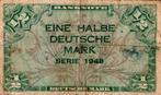Duitsland 1/2 mark 1948 - VF, Verzenden, Duitsland, Los biljet