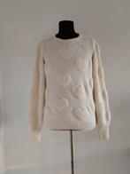 Fabienne Chapot Trui met Hartjes creme  - Maat L, Kleding | Dames, Wit, Maat 42/44 (L), Ophalen of Verzenden, Zo goed als nieuw