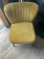 Oker gele stoel zit heerlijk, Huis en Inrichting, Fauteuils, Ophalen, Gebruikt, Minder dan 75 cm, 50 tot 75 cm
