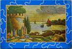Perfect puzzel ca 1950-60, waddenkust met toren en zeilboten, Ophalen of Verzenden