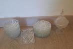 Diverse vintage glazen servies onderdelen, Antiek en Kunst, Ophalen of Verzenden