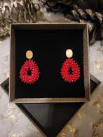 Lott Gioielli oorbellen rood-goud, Ophalen of Verzenden, Zo goed als nieuw, Rood, Goud