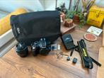 Nikon D3200 met 18 - 55 mm lens, tas en accessories, Gebruikt, Spiegelreflex, Ophalen of Verzenden, Nikon