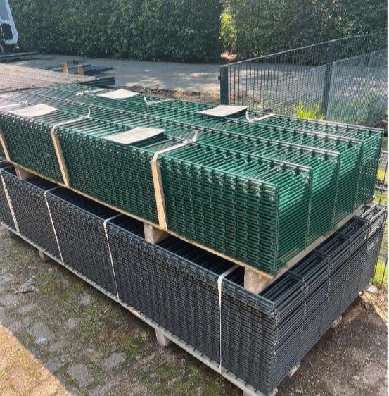 Dubbelstaafmatten pakket 25m 6-5-6 123x251 nieuw incl. palen, Tuin en Terras, Tuinhekken en Hekwerk, Nieuw, Dubbelstaafmat hekwerk