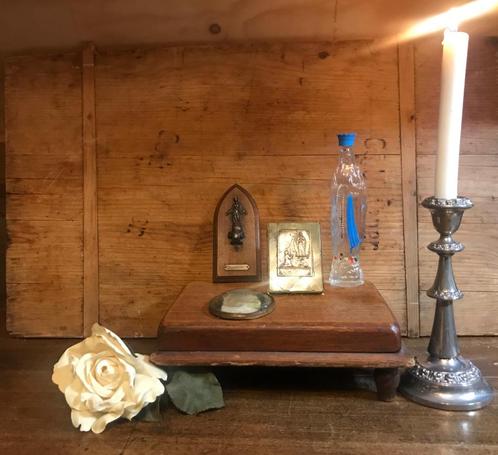 Lourdes souvenirs, Maria op marmer en meer *Nous Deux*, Verzamelen, Religie, Gebruikt, Christendom | Katholiek, Overige typen