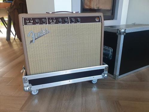 Brownface deLuxe '63 clone in flightcase, Muziek en Instrumenten, Versterkers | Bas en Gitaar, Zo goed als nieuw, Minder dan 50 watt