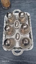 Traditionele Ottomaanse/Turkse koffieset - 6 delig, Ophalen of Verzenden, Zo goed als nieuw, Rond, Metaal