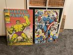 Marvel Schilderijen 50x70cm - Hulk & Captain America, Overige merken, Ophalen of Verzenden, Zo goed als nieuw, Groter dan 1:32