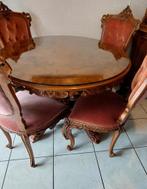 Mooie Barok eethoek met 4 stoelen, Ophalen