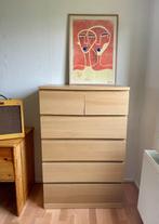 IKEA MALM - Ladekast 6 lades, gelazuurd eikenfineer, 80x123, Huis en Inrichting, Kasten | Ladekasten, Ophalen, 5 laden of meer