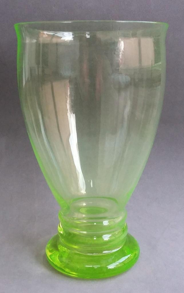 Jaren 30 Annagroen Vaas Copier Leerdam URANIUM Glas, Antiek en Kunst, Antiek | Glas en Kristal, Ophalen of Verzenden