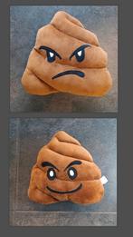 Emoji knuffel / drol kussen / kerst tip!, Ophalen of Verzenden, Zo goed als nieuw, Kleed of Kussen