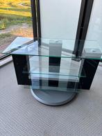 Glazen TV meubel, Ophalen, Gebruikt, 50 tot 100 cm, Glas