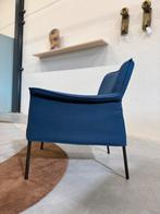 Design on Stock Limec fauteuil blauw ploegwool stof, Huis en Inrichting, Fauteuils, Design on Stock, 75 tot 100 cm, Ophalen of Verzenden