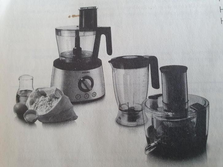 Philips HR7778 keukenmachine, Witgoed en Apparatuur, Keukenmixers, Zo goed als nieuw, 4 liter of meer, 3 snelheden of meer, Ophalen of Verzenden